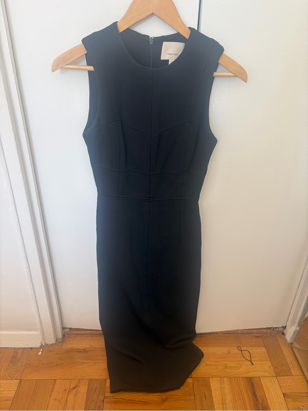 Cinq a Sept Bodycon Midi black dress size 0